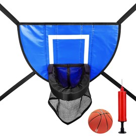 Trampoline Basketball Hoop, Universal Mini Basketball Hoop for Outdoor Trampoline, Trampoline Basketball Attachment, Tear-Off Edge for Diving for Children, Adults, Indoor and Outdoor Use