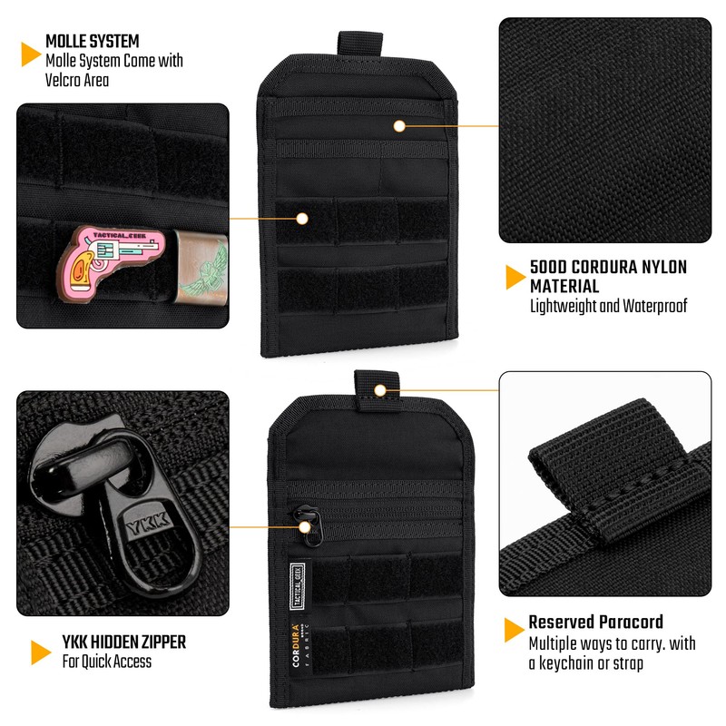 TACTICAL GEEK EXT 3 Pocket Organizer, Lightweight EDC Puch Organizer,