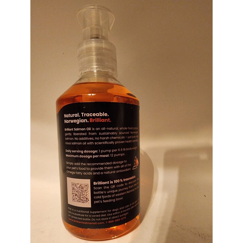 Brilliant 300ml Brilliant Salmon Oil For Dogs, Cats & Pets