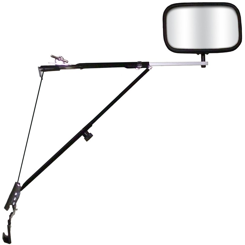 CIPA 11650 Door Mount Towing Mirror , Black