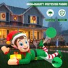 AerWo 10FT Christmas Inflatable Outdoor Decoration, Giant Lying Elf Inflatable