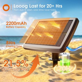 addlon 33FT (27+6) Solar String Lights for Outside Outdoor Waterproof with USB Port & Remote Control Solar Patio Lights Last for 20+Hrs Dimmable Solar Power LED Bulbs Hanging for Porch Garden Bistro