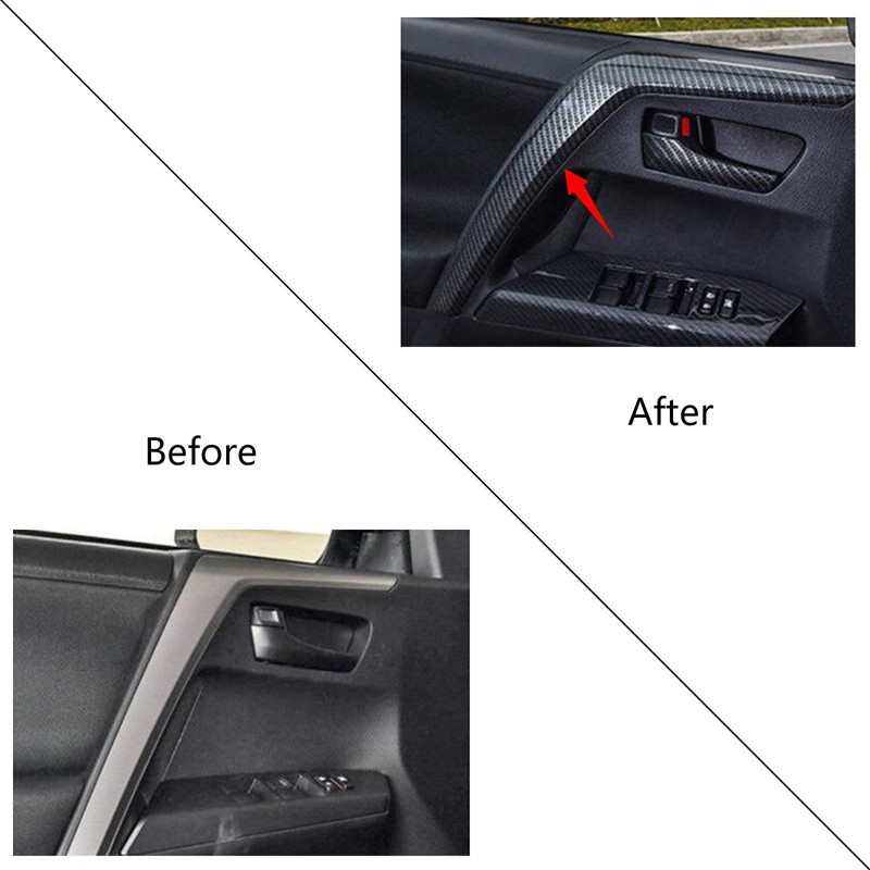 Xotic Tech Inner Door Pull Handle Armrest Grab Strip Cover