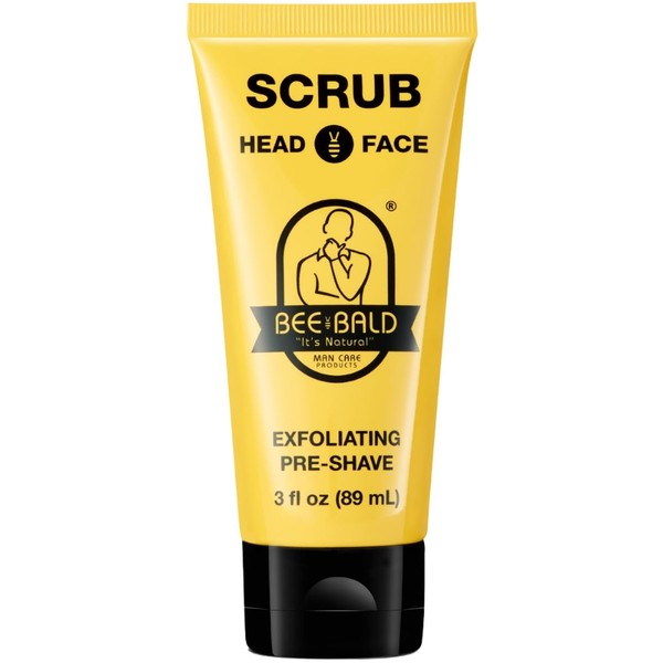 Bee Bald SCRUB Exfoliating Pre-Shave for Deep Cleans & Removing
