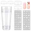 Subay French Nail Stamper, Nail Stamper Kit - 2pcs Nail