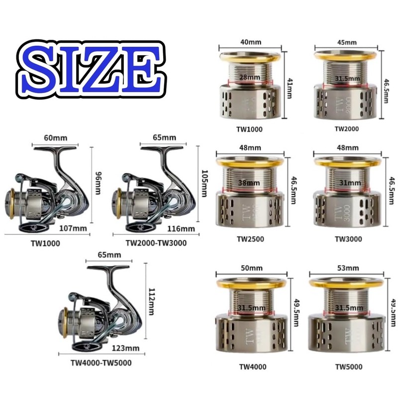 Fi's+7 Spinning Reel Assorted 5000