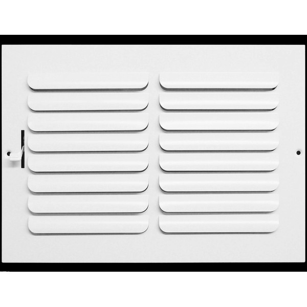 12"w x 8"h 1-Way Fixed Curved Blade AIR Supply Diffuser