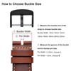 WOCCI 16mm Replacement Buckle for Watch Strap, Small Pin Hole