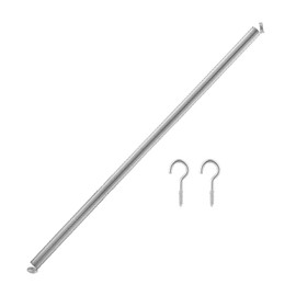 XwaYexa V6 Door Spring, 15.7" x 1/2" Galvanized Steel Screen Door Springs with 2 Hooks, Automatic Closing Fits for Lightweight Storm and Screen Doors, Easy Installation
