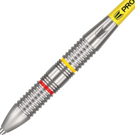 Target Darts Gabriel Clemens 22G Brass Darts Steel Darts Set - With Additional Accessories Gift Pack, Silver and Yellow