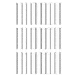 sourcing map 50pcs Dowel Pins M1(1mm) x 14mm 304 Stainless Steel Cylindrical Shelf Support Peg Pin Rod Fasten Elements for Metal Devices Wood Furniture DIY Installation, Silver