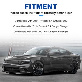 JDMON Oil Catch Can Oil Separator Reservoir Tank Compatible with 2011-2021 Dodge Challenger Charger Chrysler 300 5.7L 6.4L HEMI With Z-Bracket, Black