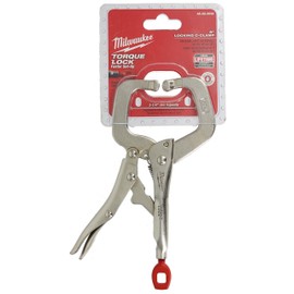 Milwaukee 48-22-3532 Torque Lock 6” Locking Spring Loaded Metal C-Clamp w/ Regular Jaws