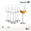 Crystalex Grappa Wine Glasses Set Of 6, Stemmed Crystal Red