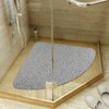 Non-Slip Triangular Shower Mat, 60 x 60 cm, Soft Comfort