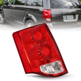 Premium Bullet Cap LED Driver Left Side LED Tail Light For 2011-2019 Dodge Grand Caravan Brake Lamp