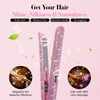 DORISILK 480°F High Temp Hair Straightener and Curler, Titanium Flat