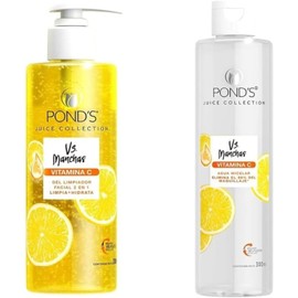 Pond's Limpiador Facial Vs Manchas Vitamina C 200ml + Agua Micelar Vs Manchas Vitamina C 300ml
