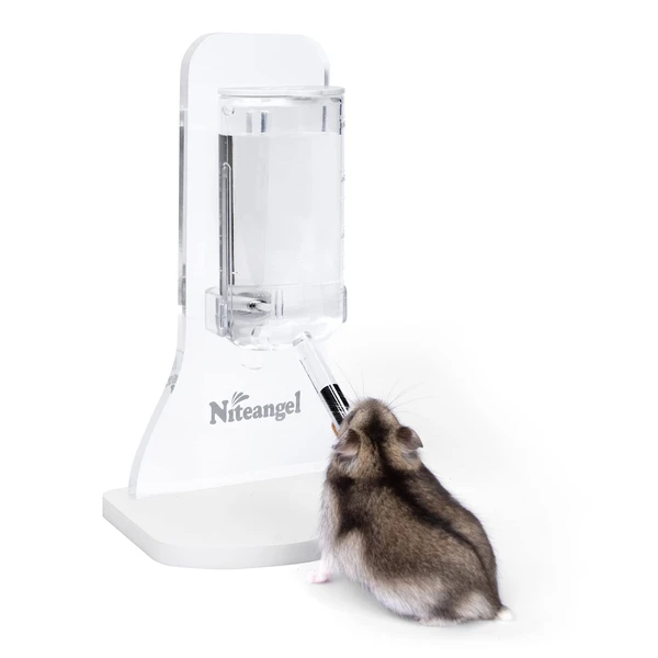 Niteangel 80ml Hamster Water Bottle with Stand No Drip Gerbil