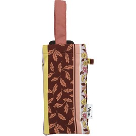 Wpc. 3202-261 Rain Umbrella, Pattern, Striped Mini Pink, Folding Umbrella, Women's, For Rain or Shine, Drawstring Pouch, For Work or School, Stylish, Cute