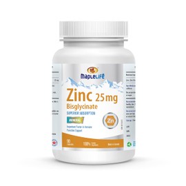 Maplelife Nutrition Zinc Bisglycinate 90 Capsules