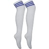 Knee Thigh High Sock Cheerleader Pub Golf Fancy Dress Stripe
