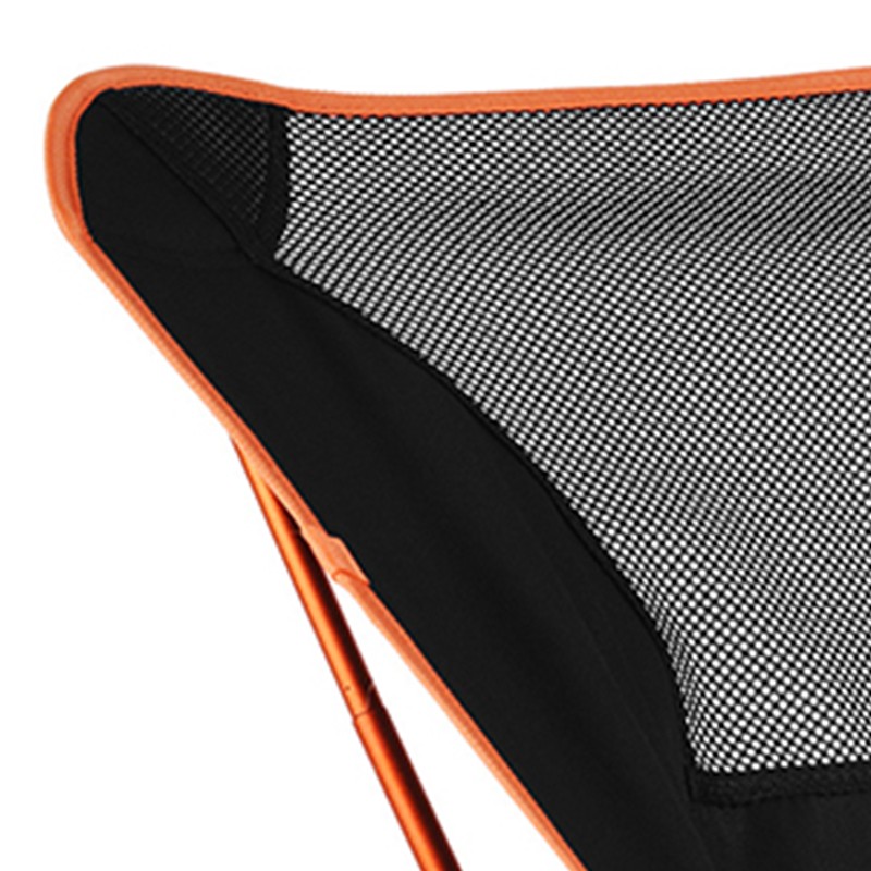 Outdoor Folding Beach Chair Portable Mesh Back Aluminum Alloy Rack