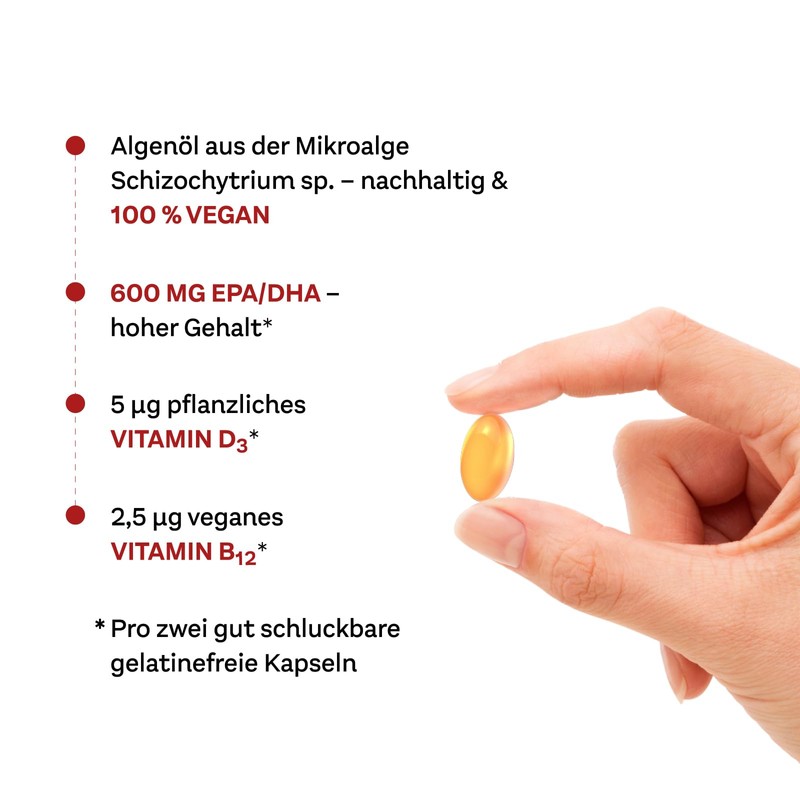 Doppelherz System Omega-3 Plant - Algae Oil - Vitamin D