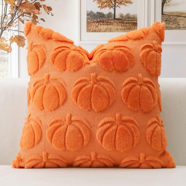 Artscope Fall Cushion Cover Set of 1 Autumn Pumpkin Throw