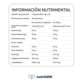 Methyl Folate Suplemento 60 Capsulas Vitamina B9