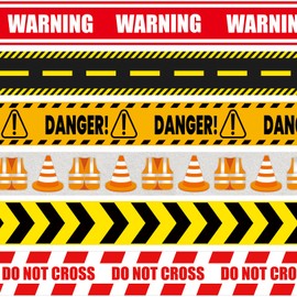 Ireer 72 Pcs Construction Bulletin Board Borders Set Decoration for Trim Construction Theme Party Self Adhesive Tape for Classroom Workplace Wall Desk Window Schools Offices Supplies, 6 Style, 70.8 ft