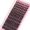 Focipeysa Fluffy Spike Eyelash Clusters Manga Lash Extensions 100D Individual