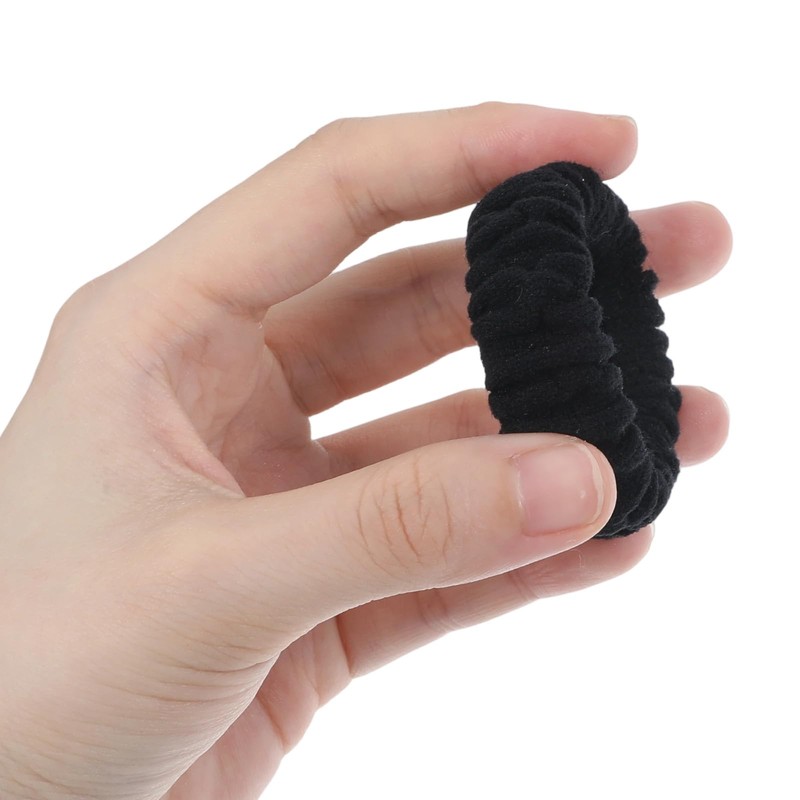 10 Pcs Black Scrunchie for Women, Ymapinc Elastic Black Hair
