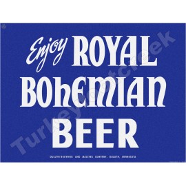 Enjoy Royal Bohemian Beer 18" x 24" Metal Sign