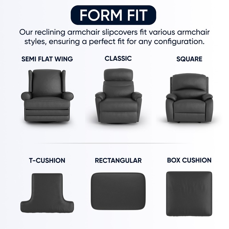 PAULATO BY GA.I.CO. Recliner Slipcover - Recliner Chair Cover -