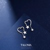 TALONIA Women's Earrings, Hypoallergenic, S925 Silver, Platinum Plated, Second Earrings,
