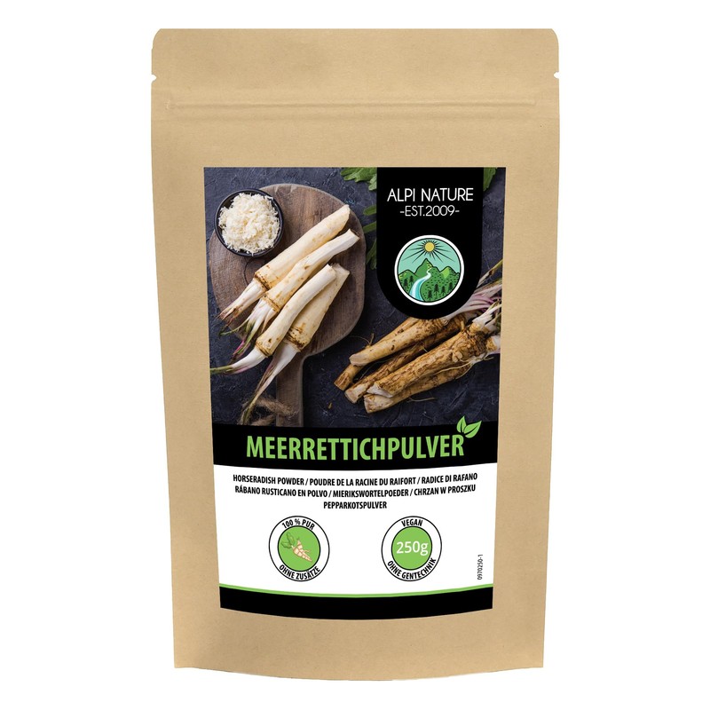 Horseradish powder (250g, 8.8 oz), ground horseradish root, 100% pure