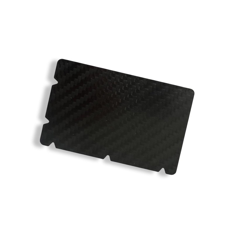 M&M Smartek Carbon Card with 5 Notches in Credit Card
