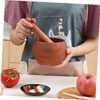 iplusmile 1 Set Wooden Garlic Masher Handheld Pestle for Grinding