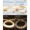 Aclorol 65.6FT COB LED Strip Lights Warm White AC 100V-120V