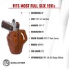 1791 Gunleather 1911 Holster, Right Hand OWB Leather Gun Holster