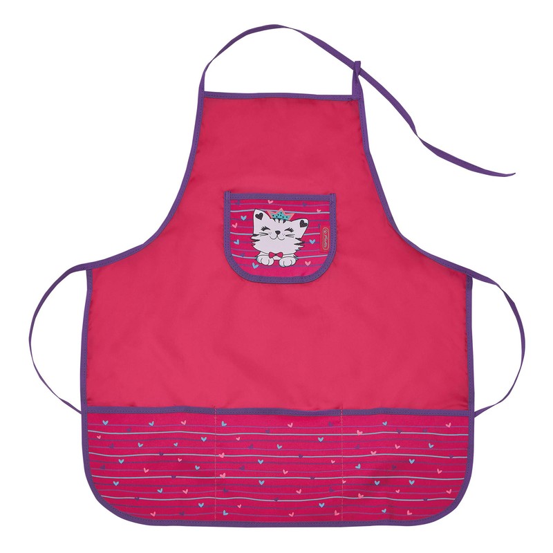 herlitz 50033195 Work Apron Assorted Designs, multicoloured, Girls