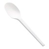Restaurantware 6.5 Inch Compostable Spoons, 250 Heat-Resistant Disposable Spoons -