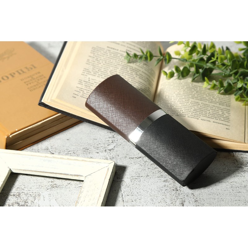 Looca Glasses Case, Sunglasses Case, Eyeglass Case, Hard Case, Leather-like