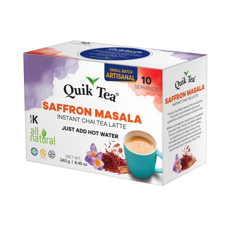 Quik Tea QuikTea Saffron Masala Chai Tea Latte - 10