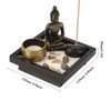 Hztyyier Mesa Budismo Candelabro Inicio Jardín Zen Buda Estatua Conjunto