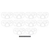 10Pcs Mask Brace Antifog Food Grade Silicone Freely Foldable Reusable