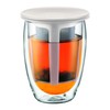 Bodum TEA FOR ONE Double Wall Glass and Tea Strainer,