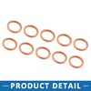 A ABSOPRO Motorcycle Exhaust Pipe Muffler Gasket Copper Tone Metal