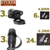 ETUKER 3 x Trailer Plug 3-Pin 3 x Trailer Socket
